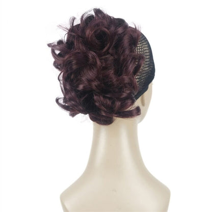 Women's Clip-On Hair Extensions Buns Natural Wave High-Temperature Fiber 22