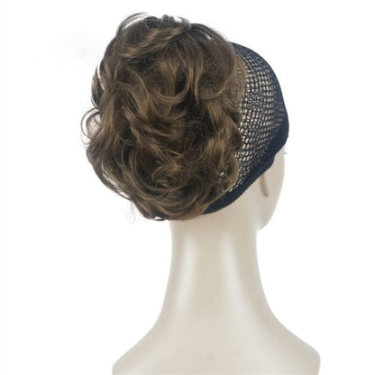 Women's Clip-On Hair Extensions Buns Natural Wave High-Temperature Fiber 28