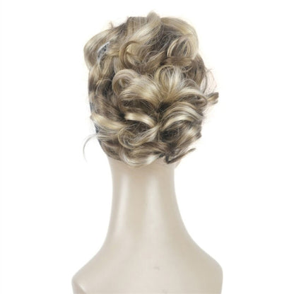 Women's Clip-On Hair Extensions Buns Natural Wave High-Temperature Fiber 32