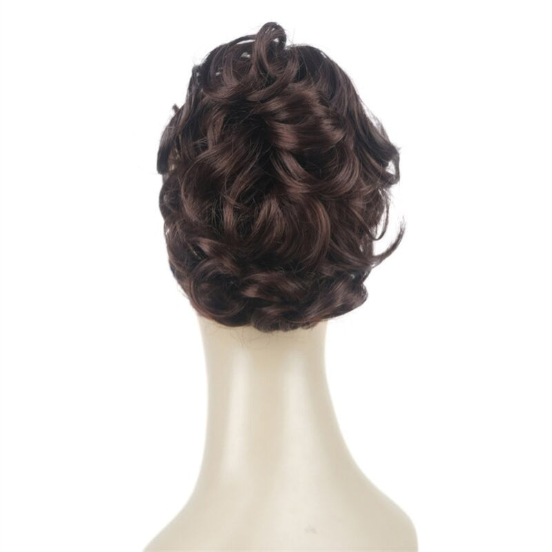 Women's Clip-On Hair Extensions Buns Natural Wave High-Temperature Fiber 36
