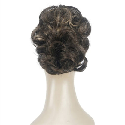 Women's Clip-On Hair Extensions Buns Natural Wave High-Temperature Fiber 39