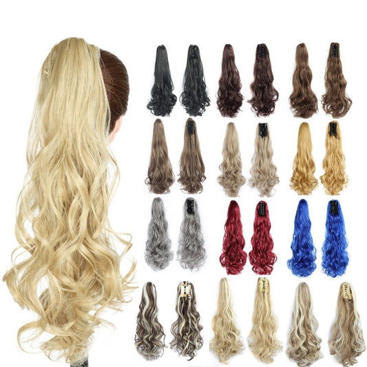 Women's Clip-in Hair Extension Long Wavy Ponytail High-Temperature Fiber 1