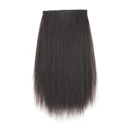 Women's Clip-in Hair Extensions Straight 6 Inches Synthetic Fiber 4