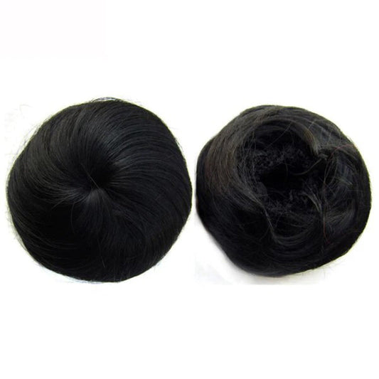 Women's Clip In Hair Bun Extension Adjustable Drawstring Synthetic Fiber 0