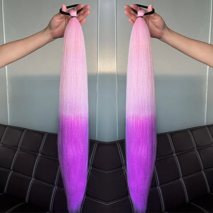 Women's Clip In Ponytail Extension Multi-Color Synthetic Long Hairpiece 22