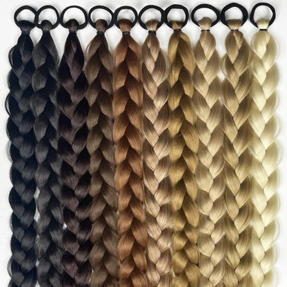 Women's Clip In Ponytail Extensions 24 Inch Synthetic Twist Braid 5