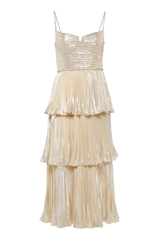 Women's Cocktail Dress Champagne Metallic Polyester Fishtail 0
