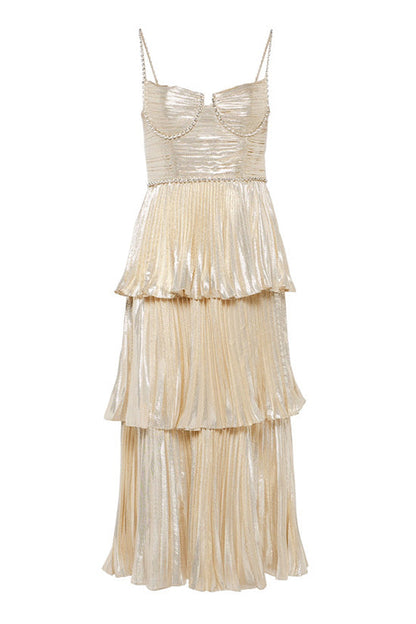 Women's Cocktail Dress Champagne Metallic Polyester Fishtail 0