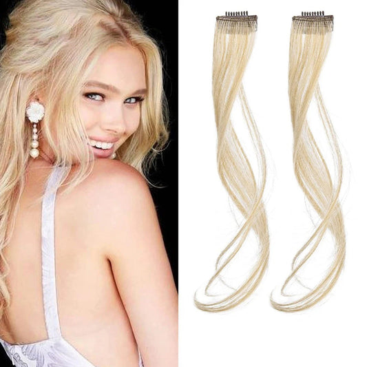 Women's Curly Clip-In Fringe Bangs Hair Extension Brown Synthetic 1