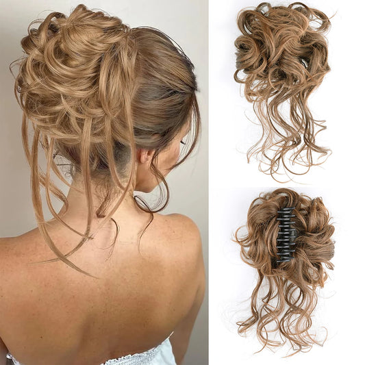 Women's Curly Hair Extensions 10 inches Synthetic Clip In Natural Look 0