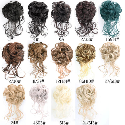 Women's Curly Hair Extensions 10 inches Synthetic Clip In Natural Look 2