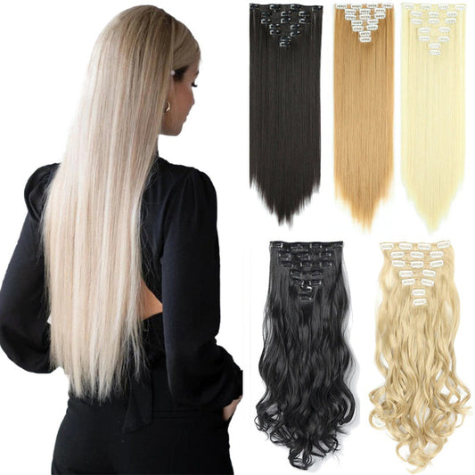 Women's Curly Hair Extensions 22 Inch High-Temperature Fiber 1