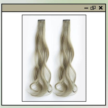 Women's Curly Hair Extensions Brown 20 High Temperature Fiber 15
