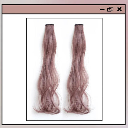 Women's Curly Hair Extensions Brown 20 High Temperature Fiber 5