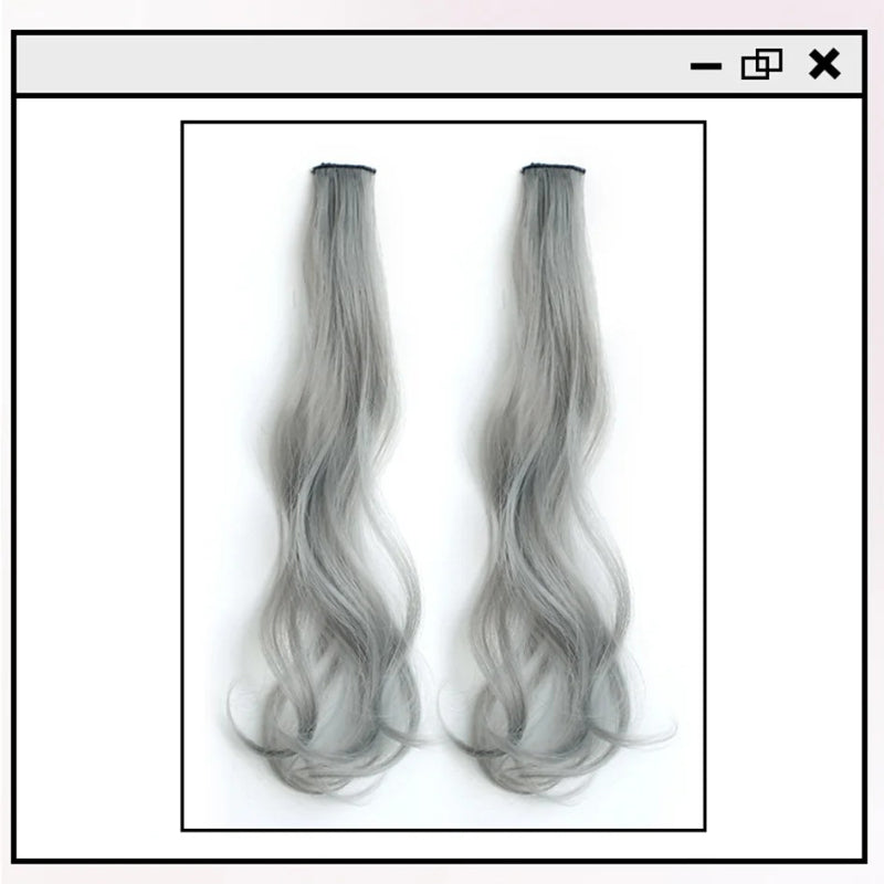 Women's Curly Hair Extensions Brown 20 High Temperature Fiber 8