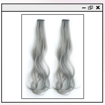 Women's Curly Hair Extensions Brown 20 High Temperature Fiber 8