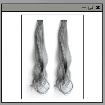 Women's Curly Hair Extensions Brown 20 High Temperature Fiber 9