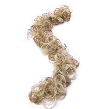 Women's Curly Hair Extensions Brown High-Temperature Fiber 17