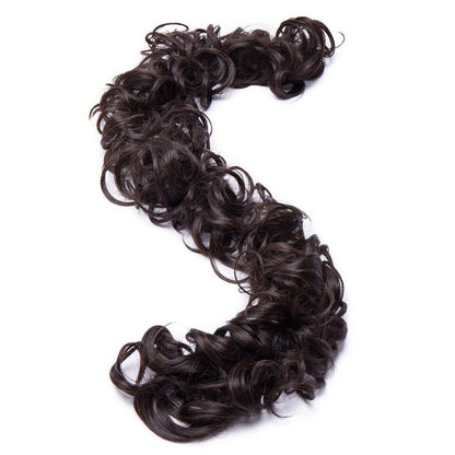 Women's Curly Hair Extensions Brown High-Temperature Fiber 8