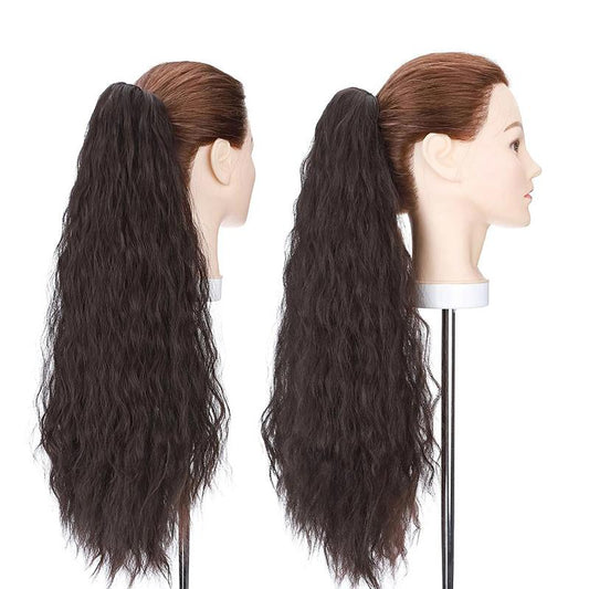 Women's Curly Ponytail Extension Black High-Temperature Fiber 24 Inches 0