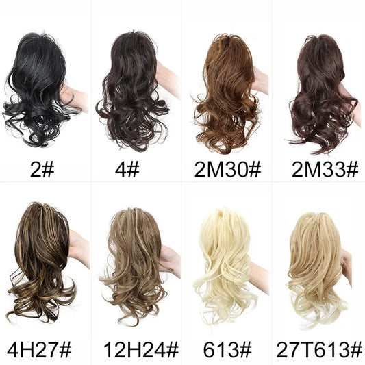 Women's Curly Ponytail Extensions 12 Inch Synthetic Clip In Hair 1