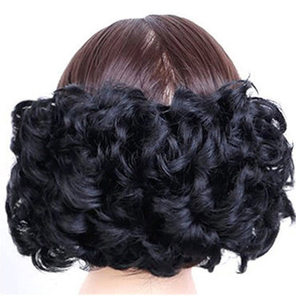 Women's Curly Wig Brown High-Temperature Fiber 8