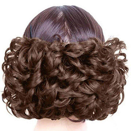 Women's Curly Wig Brown High-Temperature Fiber 9
