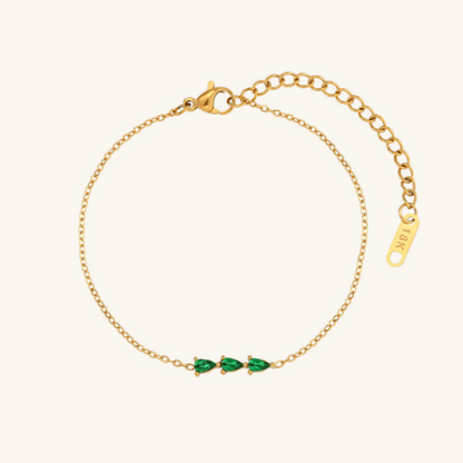Women's Diamond Bracelet Gold Stainless Steel 18K Elegant Design 2