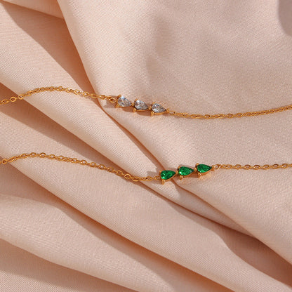 Women's Diamond Bracelet Gold Stainless Steel 18K Elegant Design 4
