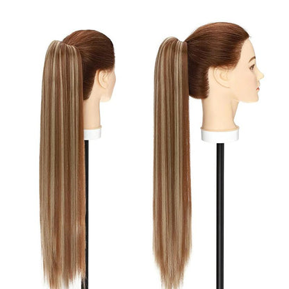 Women's Extra Long Ponytail Hair Extensions Brown High-Temperature Fiber 8