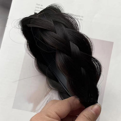 Women's Faux Hair Braid Headband Brown High-Temperature Fiber 2