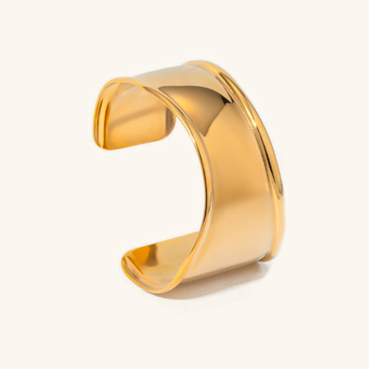 Women's Gold Bangle Bracelet Stainless Steel Hypoallergenic 0