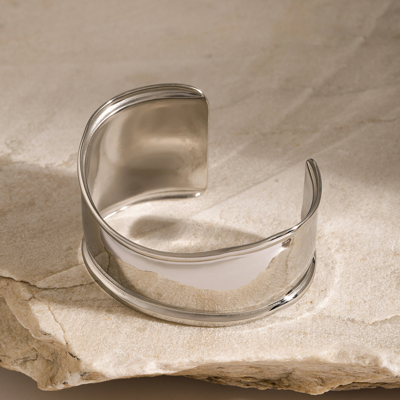Women's Gold Bangle Bracelet Stainless Steel Hypoallergenic 5