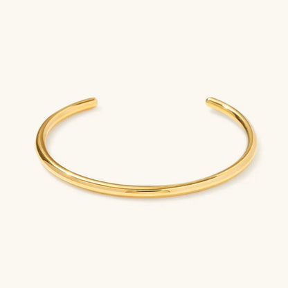 Women's Gold Bangle Bracelet Stainless Steel Minimalistic Design 0