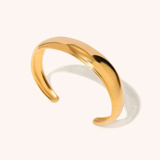 Women's Gold Bangle Stainless Steel-Plated 18k Gold 0