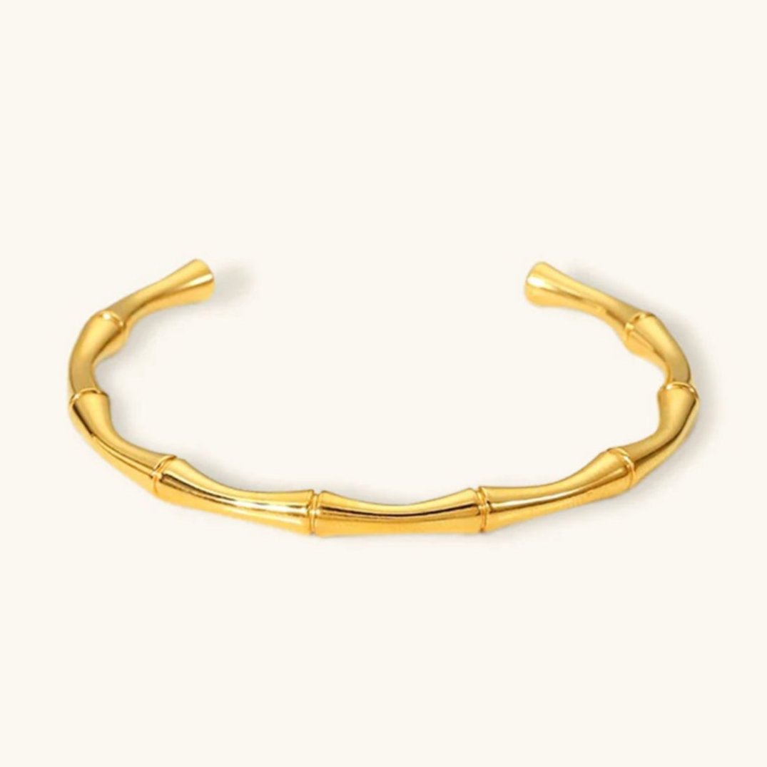 Women's Gold Bangle Stainless Steel 18k Gold Plated 0