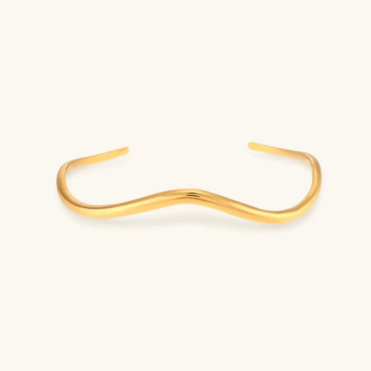 Women's Gold Bangle Stainless Steel 18k Plated 0