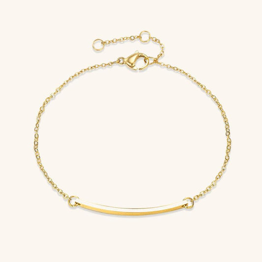 Women's Gold Bracelet 14k Gold Plated Stainless Steel Elegant Accessory 0