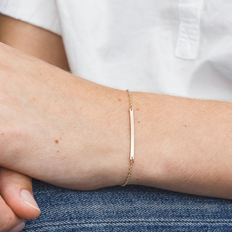 Women's Gold Bracelet 14k Gold Plated Stainless Steel Elegant Accessory 1