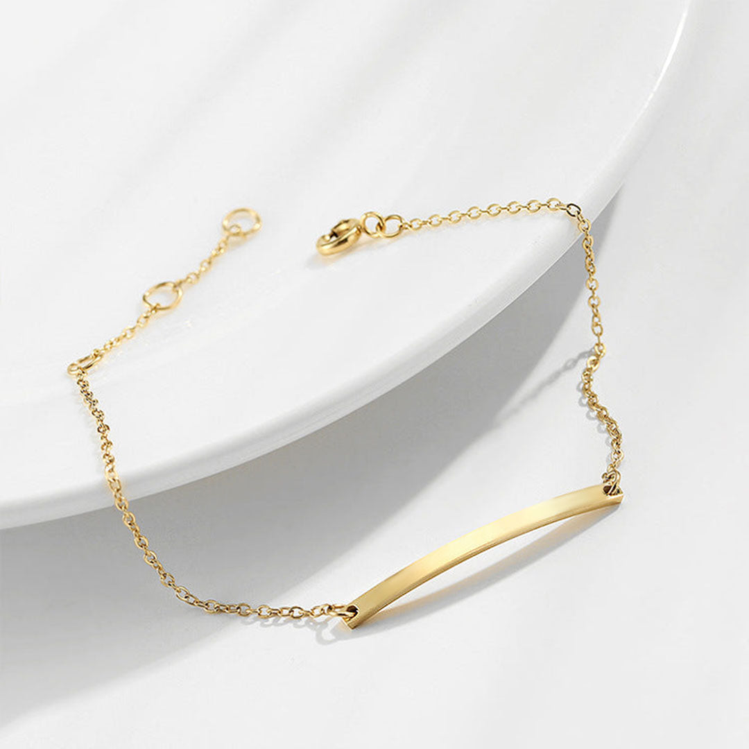 Women's Gold Bracelet 14k Gold Plated Stainless Steel Elegant Accessory 2