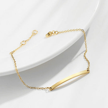 Women's Gold Bracelet 14k Gold Plated Stainless Steel Elegant Accessory 2
