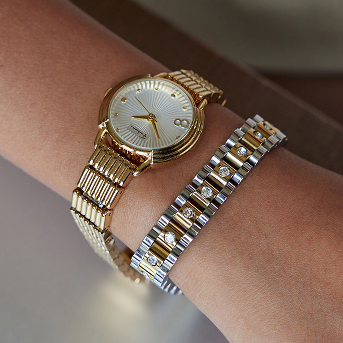 Women's Gold Bracelet 18k Gold Stainless Steel 3
