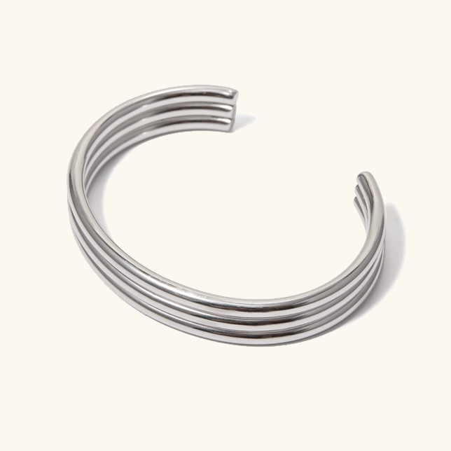 Women's Gold Bracelet 18k Plated Stainless Steel Minimalistic Design 2