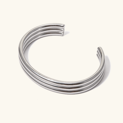 Women's Gold Bracelet 18k Plated Stainless Steel Minimalistic Design 2