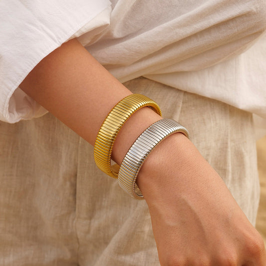 Women's Gold Bracelet 18k Stainless Steel Hypoallergenic 1