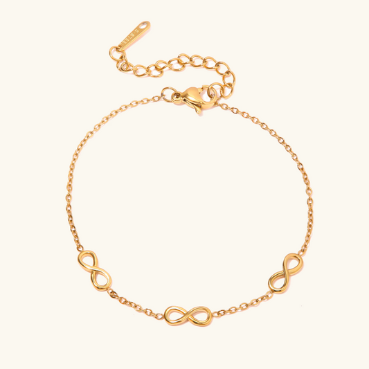 Women's Gold Bracelet 18k Waterproof Stainless Steel 0