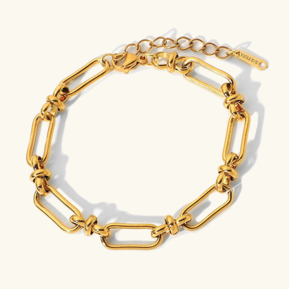Women's Gold Bracelet 18k Waterproof Stainless Steel 0