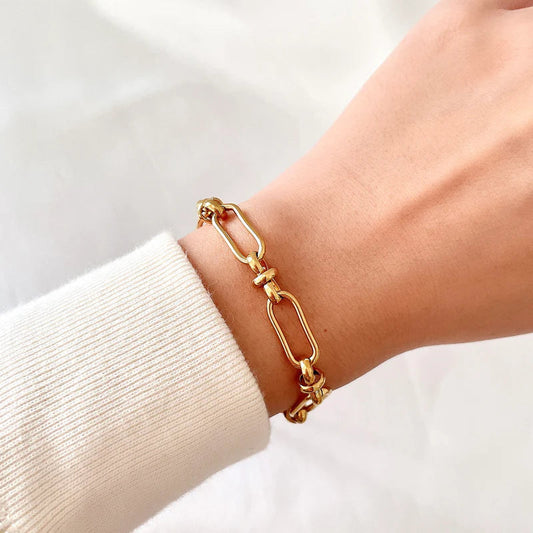 Women's Gold Bracelet 18k Waterproof Stainless Steel 1