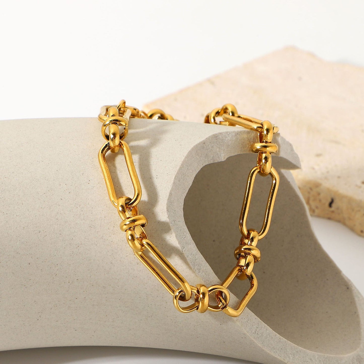 Women's Gold Bracelet 18k Waterproof Stainless Steel 2