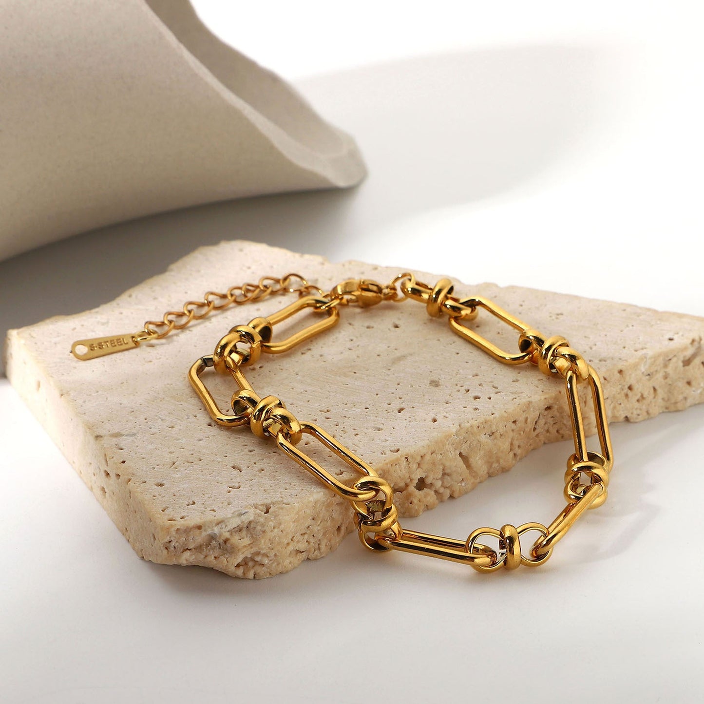 Women's Gold Bracelet 18k Waterproof Stainless Steel 3
